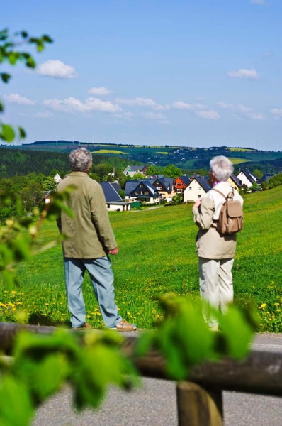 Wanderer in Seiffen
